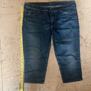7 For All Mankind Cropped Jeans (size: 28)